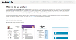 Desktop Screenshot of modeles-de-cv.com